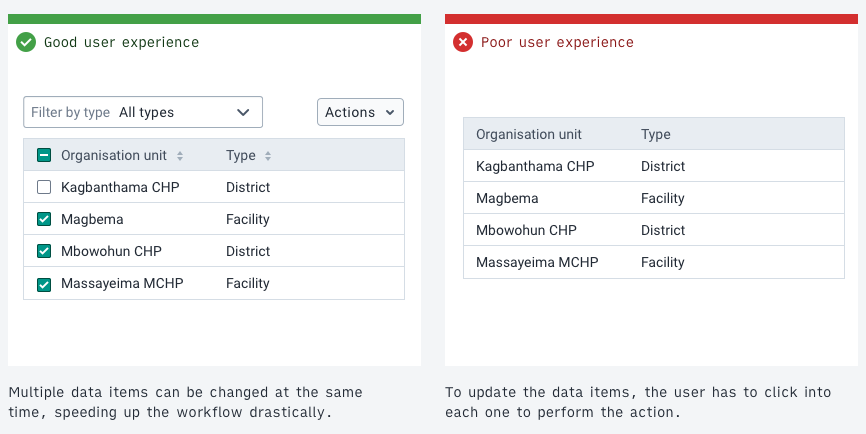 example of batch editing