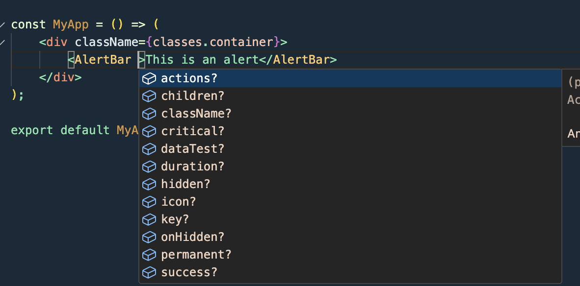 Auto-Completion with TypeScript